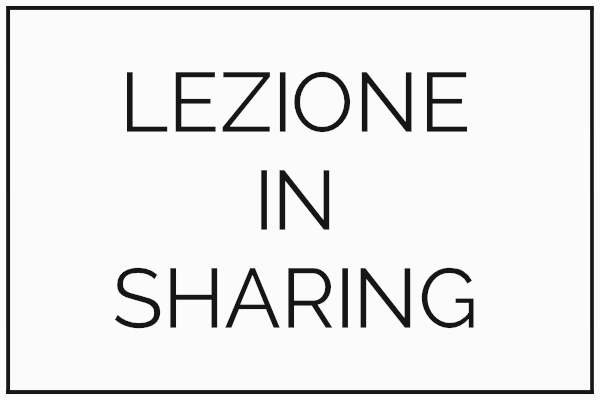 LEZIONE IN SHARING